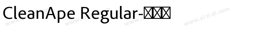 CleanApe Regular字体转换